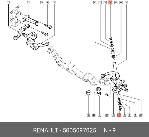 Масленка RENAULT 50 05 097 025