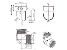 AVE307005 Колено вн. 1/2, AV Engineering (AVE307005)