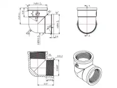 Колено вн. 3/4, AV Engineering AVE307006