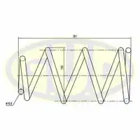 Пружина подвески GCS027638 GUD