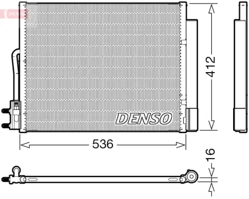 Радиатор кондиционера (конденсатор) DENSO DCN20043