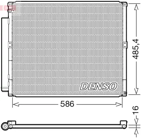 Радиатор кондиционера (конденсатор) DENSO DCN50113