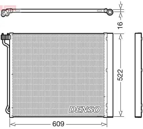 Радиатор кондиционера (конденсатор) DENSO DCN05034