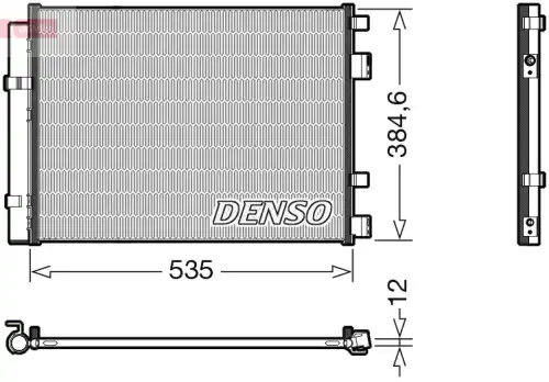 Радиатор кондиционера (конденсатор) DENSO DCN41020
