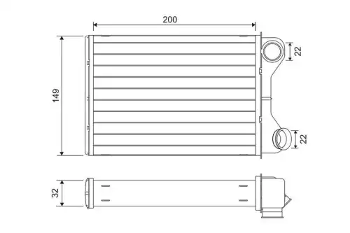 Радиатор печки VALEO 811569