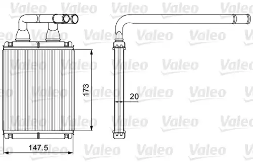 Радиатор печки VALEO 811540