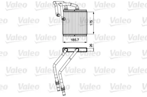 Радиатор печки VALEO 811544
