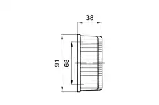 098241350 Фонарь красно/белый MONARK
