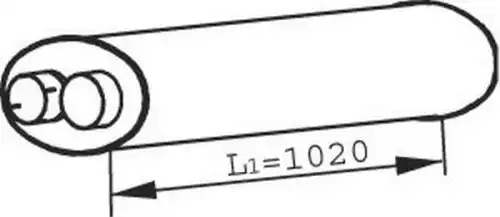 1401636 DAF ГЛУШИТЕЛЬ 21395 DINEX