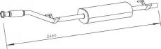 глушитель средняя часть MB 50446 DINEX