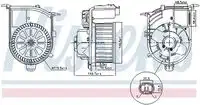 Вентилятор салона 87449 NISSENS