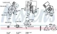 турбокомпрессор!\ Ford Transit 2.2TDCi 11> 93413 NISSENS