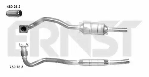 катализатор глушителя Ford 750783 ERNST