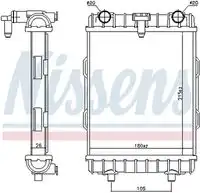 Радиатор кондиционера (конденсатор) NISSENS 606645