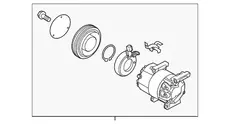 Компрессор кондиционера 977012K100 HYUNDAI