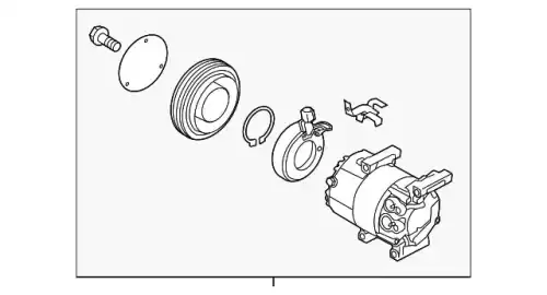 Компрессор кондиционера 977012K100 HYUNDAI