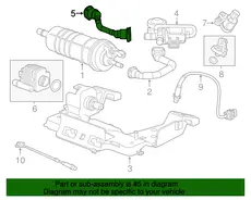 HOSE,EVAP EMIS CNSTR C/VLV VAC 22788016 CADILLAC