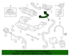 HOSE,EVAP EMIS CNSTR 22948012 CADILLAC