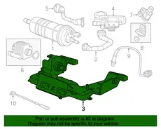 BRACKET,EVAP EMIS CNSTR(INCLS 10,12) 23127902 CADILLAC