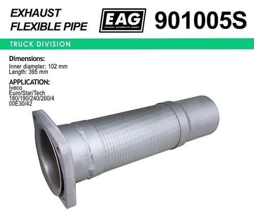 Гофра глушителя EAG 901005S L= d=
