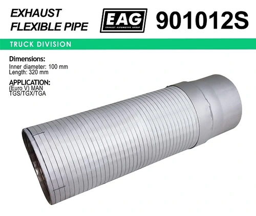 Гофра глушителя EAG 901012S L= d=