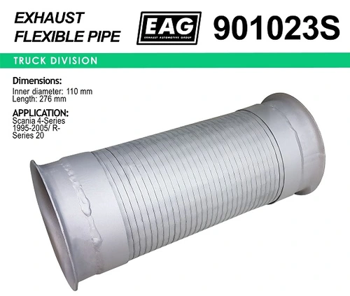 Гофра глушителя EAG 901023S L= d=