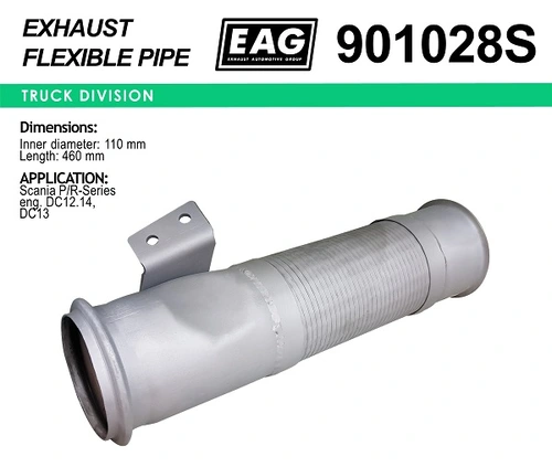 Гофра глушителя EAG 901028S L= d=