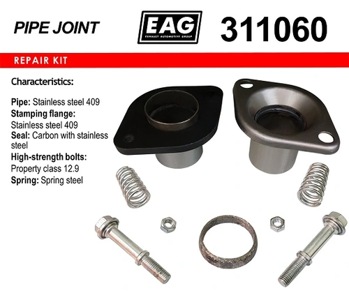 Гофра глушителя EAG 311060 L= d=