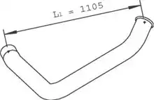 Конечная труба 47630 DINEX