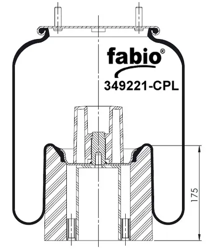 Пневмобаллон Isuzu (в сборе) 349221-CPL FABIO