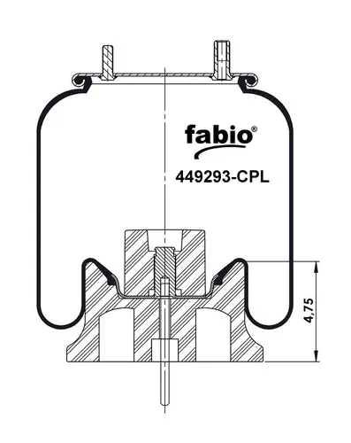 Пневмобаллон RVI (в сборе) 449293-CPL FABIO
