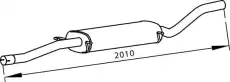 глушитель средняя часть MB 56327 DINEX