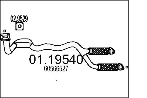 Рулевая тяга MTS 01.19540