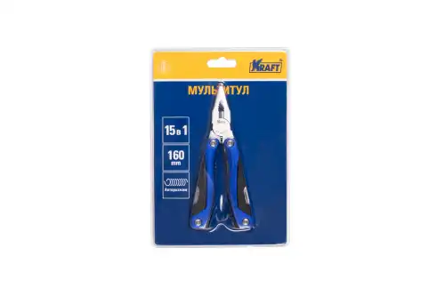 KT705202 Мультитул (15 функций) 160 мм KRAFT