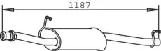 глушитель средняя часть Ford 32300 DINEX