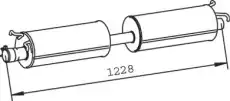1523589 FORD TRANSIT ГЛУШИТЕЛЬ 32328 DINEX