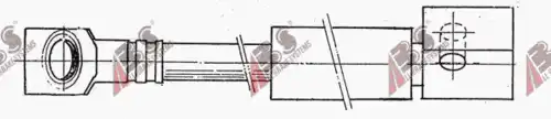 шланг тормозной перед. лев. Daew SL 3390 A.B.S.