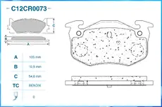 Салонный фильтр CWORKS C12CR0073