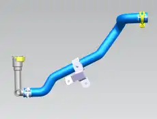 ТРУБКА ВПУСКНАЯ ОТОПИТЕЛЯ 8017020700 GEELY