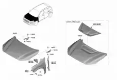 Панель капота 66400J9000 HYUNDAI