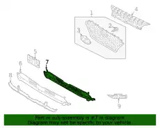 Grille - front bumper 86561J9010 HYUNDAI