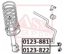 Тяга стабилизатора ASVA 0123-882
