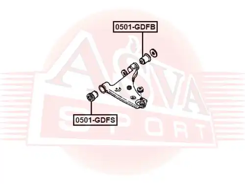Сайлентблок 0501-GDFB ASVA