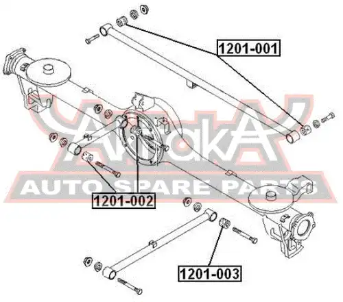 Сайлентблок 1201-001 ASVA