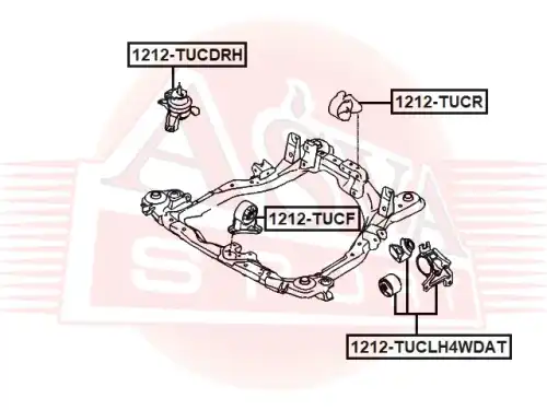 Подушка двигателя 1212-TUCF ASVA