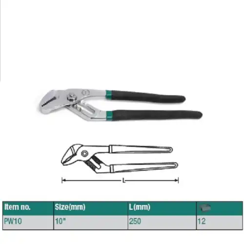 PW10 PW10 Клещи переставные ROSSVIK 10'