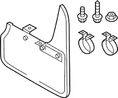 1 комплект брызговик 4G0075101 BENTLEY