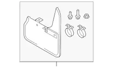 1 комплект брызговик 8R0075101A BENTLEY