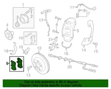 1 комплект тормозных 7P6698151B BENTLEY
