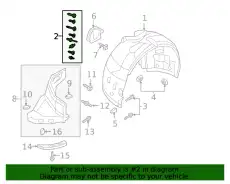 1 к-т элементов креп 8W0098629 BENTLEY